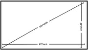ELCOR, ezCinema Acoustically Fix frame projector screen 100-inch Diagonal In 16:9 Ratio, UHD/3D/4K Technology Elcor